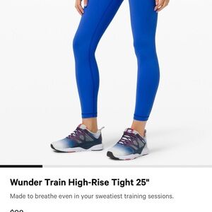 Lululemon Wunder Train High-Rise Tight 25" - Blue